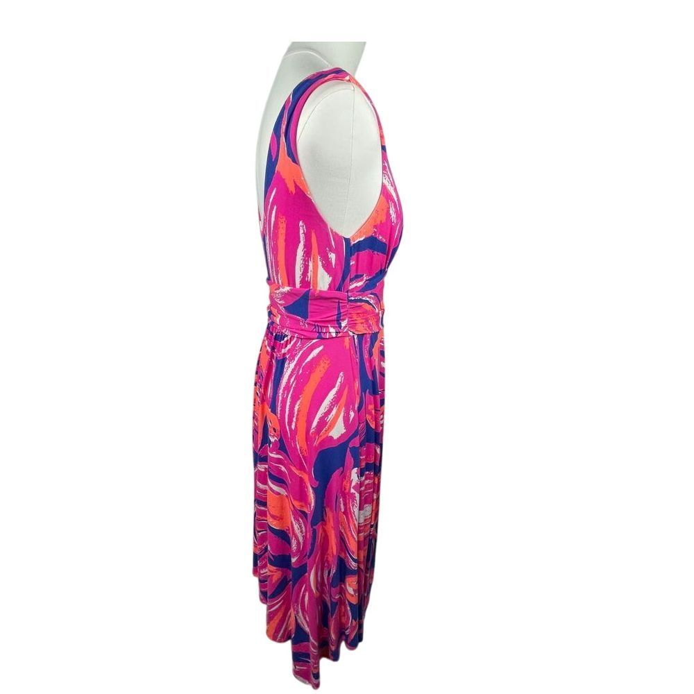 Lilly Pulitzer Pink and Blue Midi Dress - Picture 13 of 14